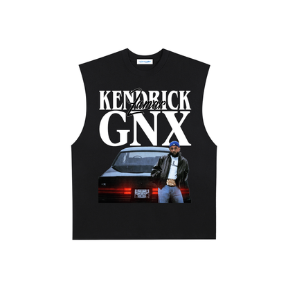 Raw Edge Cotton Tank Top