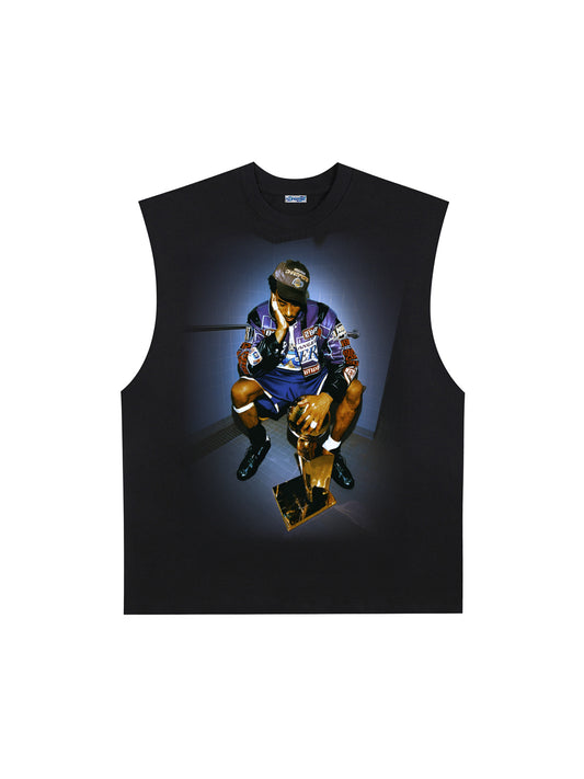 THE DRIZZLED | KOBE BRYANT -  ICONIC 2001 TITLE LOCKER ROOM TANK