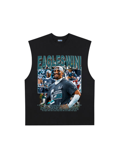 THE DRIZZLED | EAGLES WIN TANK TOP