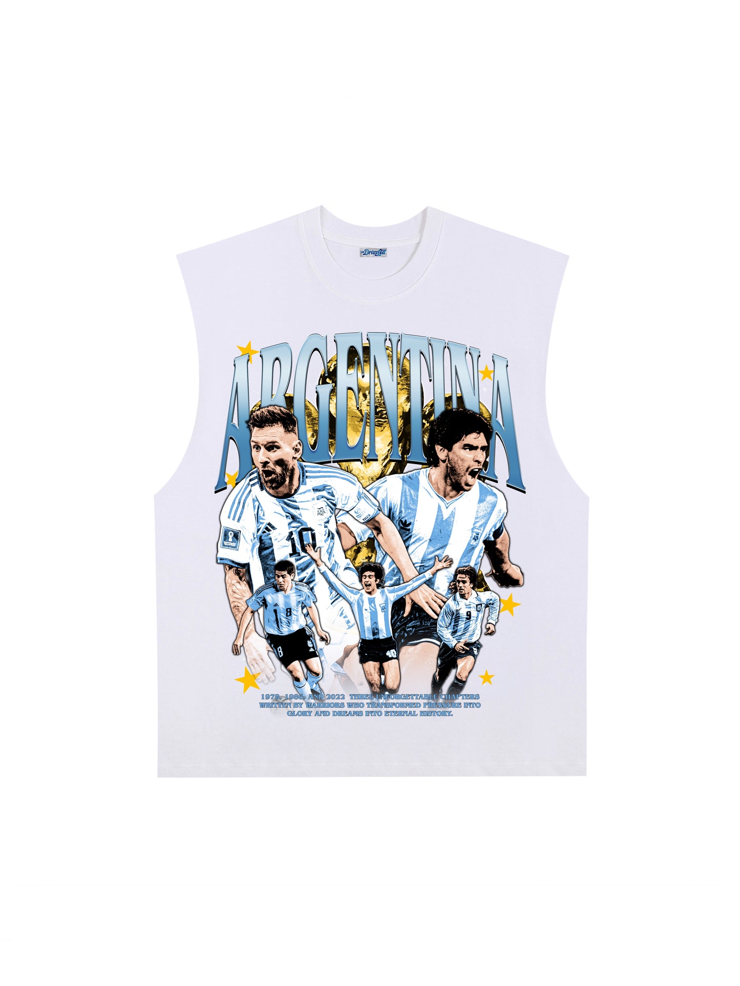 THE DRIZZLED | ARGENTINA FOOTBALL ASSOCIATION TANK TOP