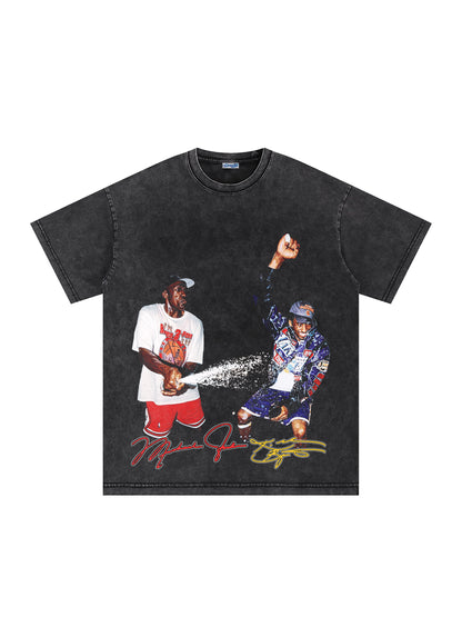 THE DRIZZLED | MIKE & KOBE  - SPRAY CHAMPAGNE TEE