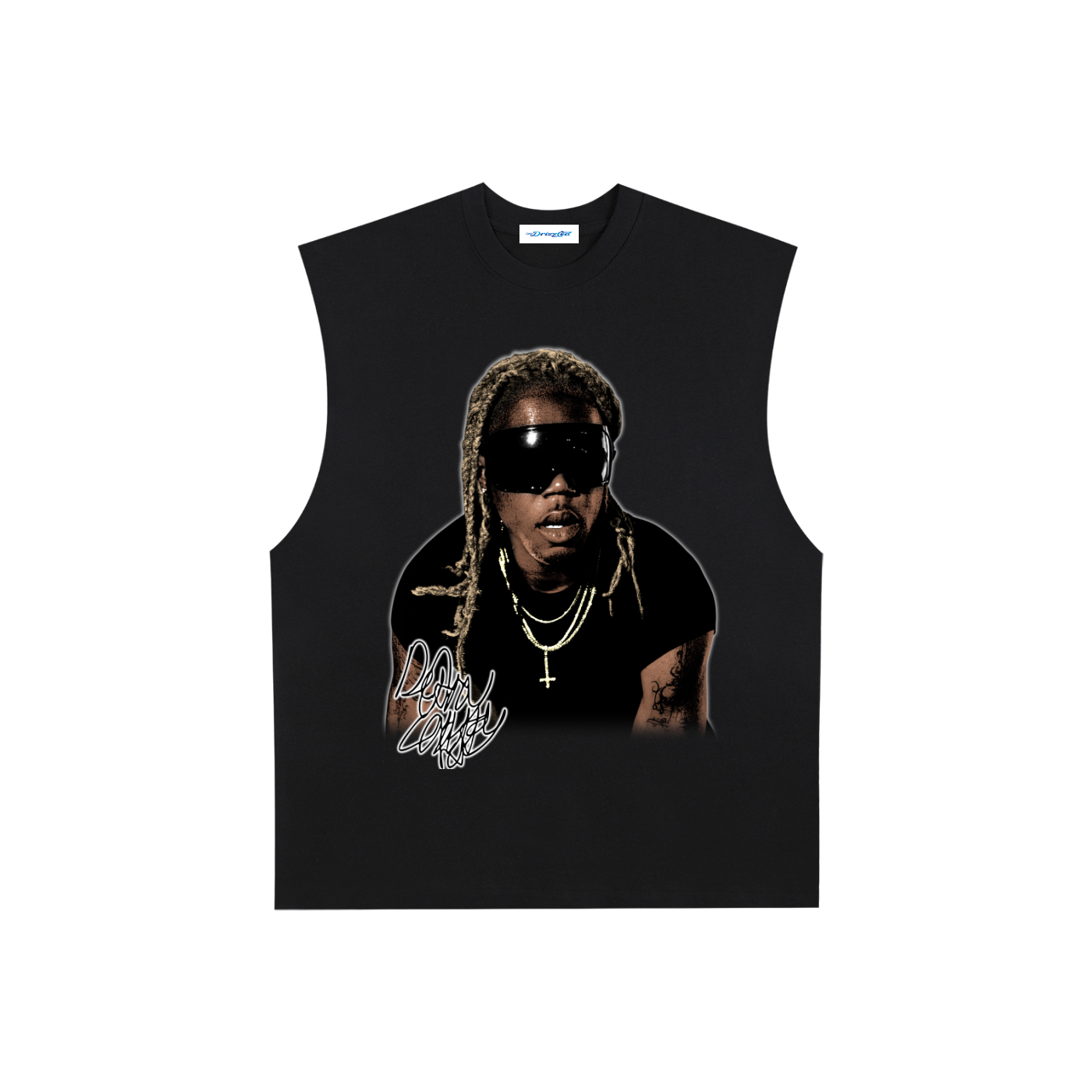 Raw Edge Cotton Tank Top