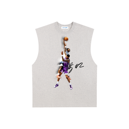 Raw Edge Cotton Tank Top