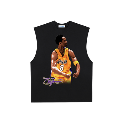 Raw Edge Cotton Tank Top