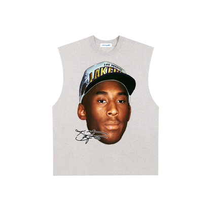 Raw Edge Cotton Tank Top