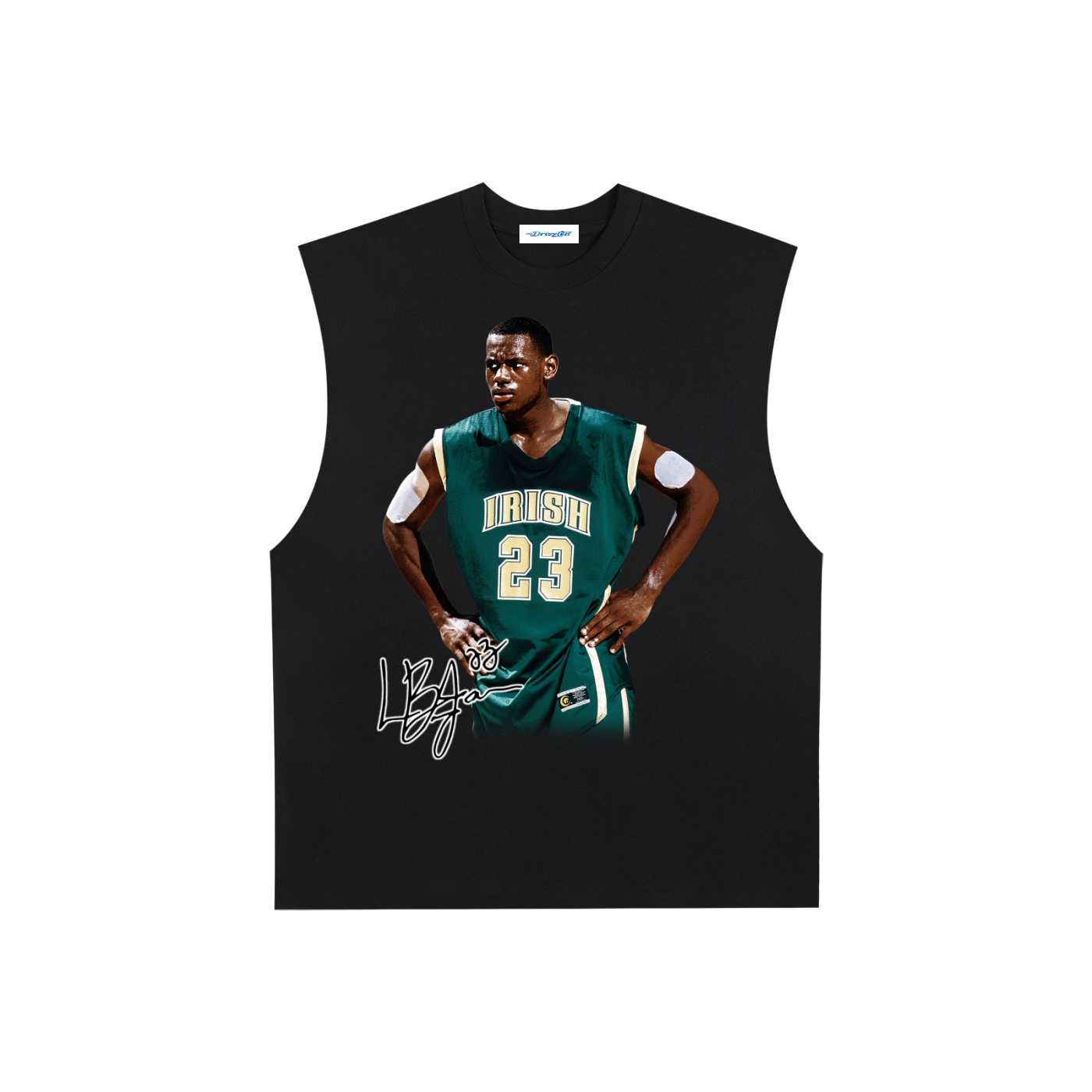 Raw Edge Cotton Tank Top