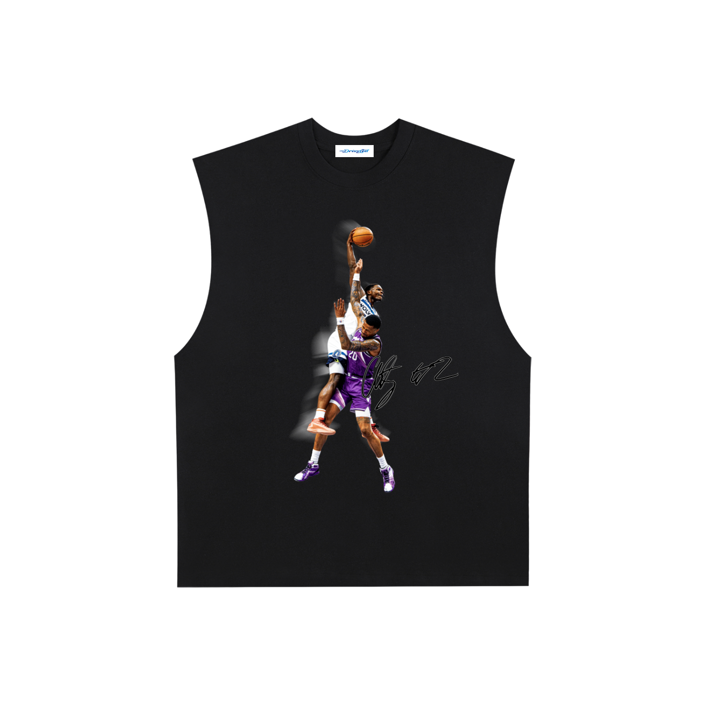 Raw Edge Cotton Tank Top