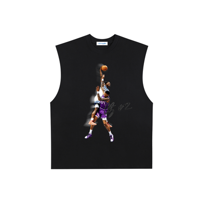 Raw Edge Cotton Tank Top