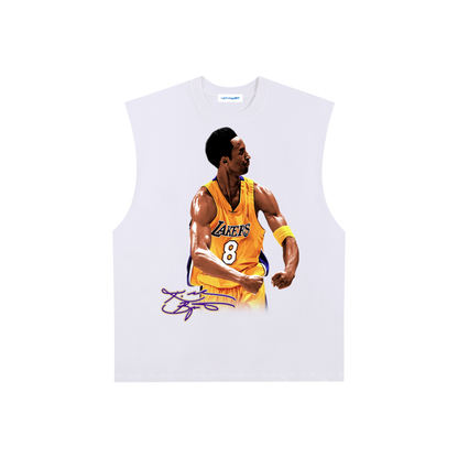 Raw Edge Cotton Tank Top