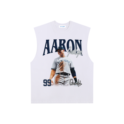 Raw Edge Cotton Tank Top