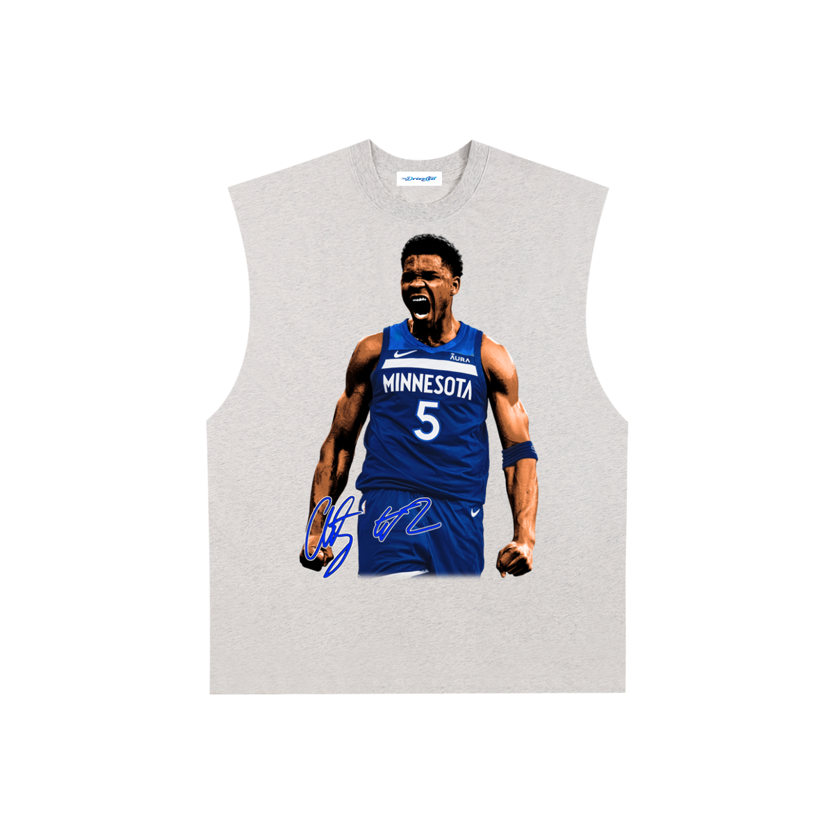 Raw Edge Cotton Tank Top
