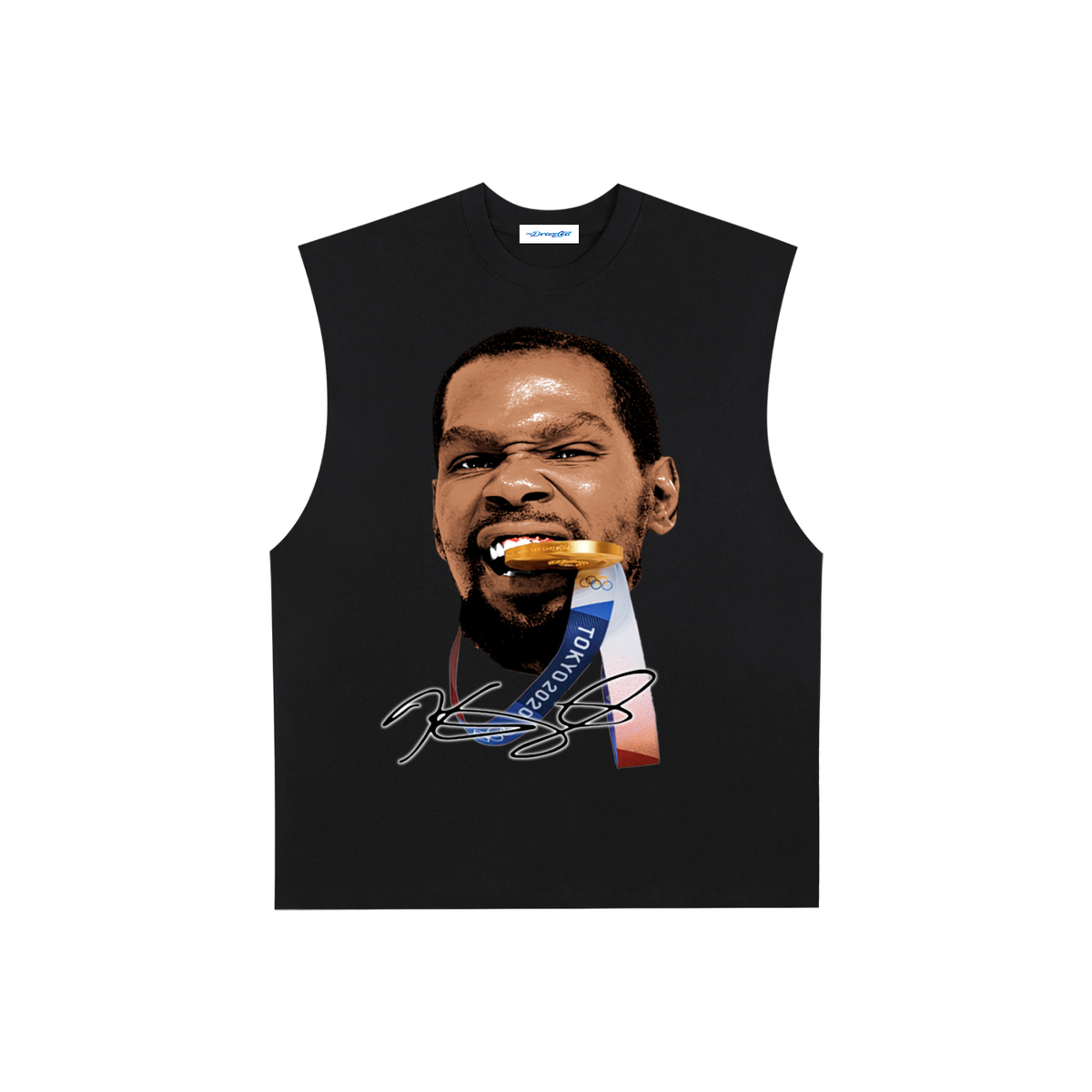 Raw Edge Cotton Tank Top