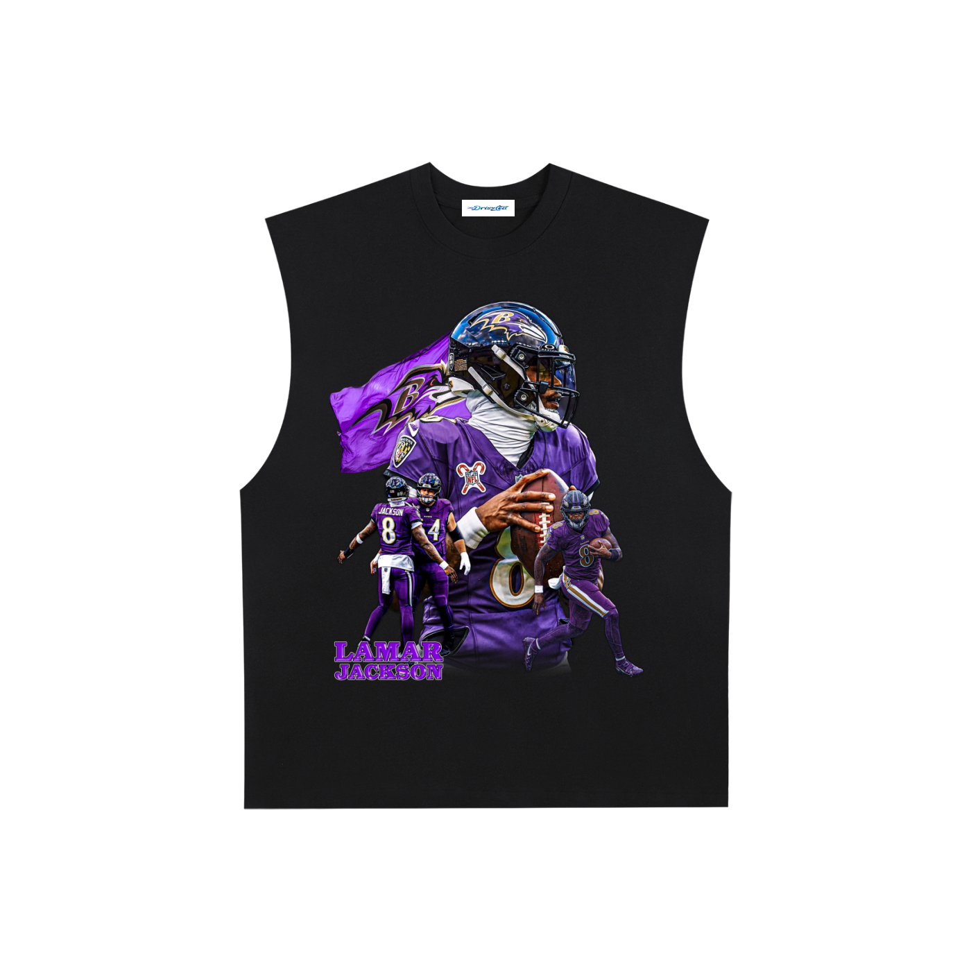 Raw Edge Cotton Tank Top