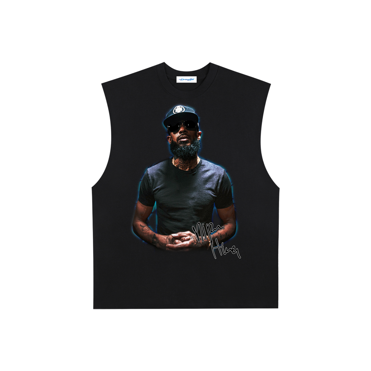 Raw Edge Cotton Tank Top