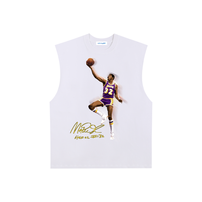 Raw Edge Cotton Tank Top