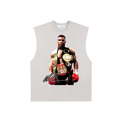 Raw Edge Cotton Tank Top