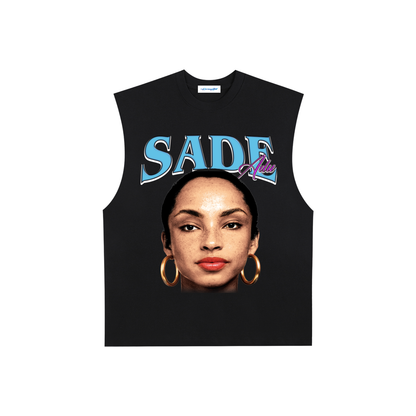 Raw Edge Cotton Tank Top
