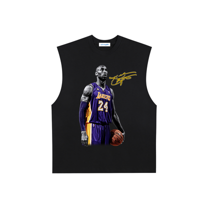 Raw Edge Cotton Tank Top