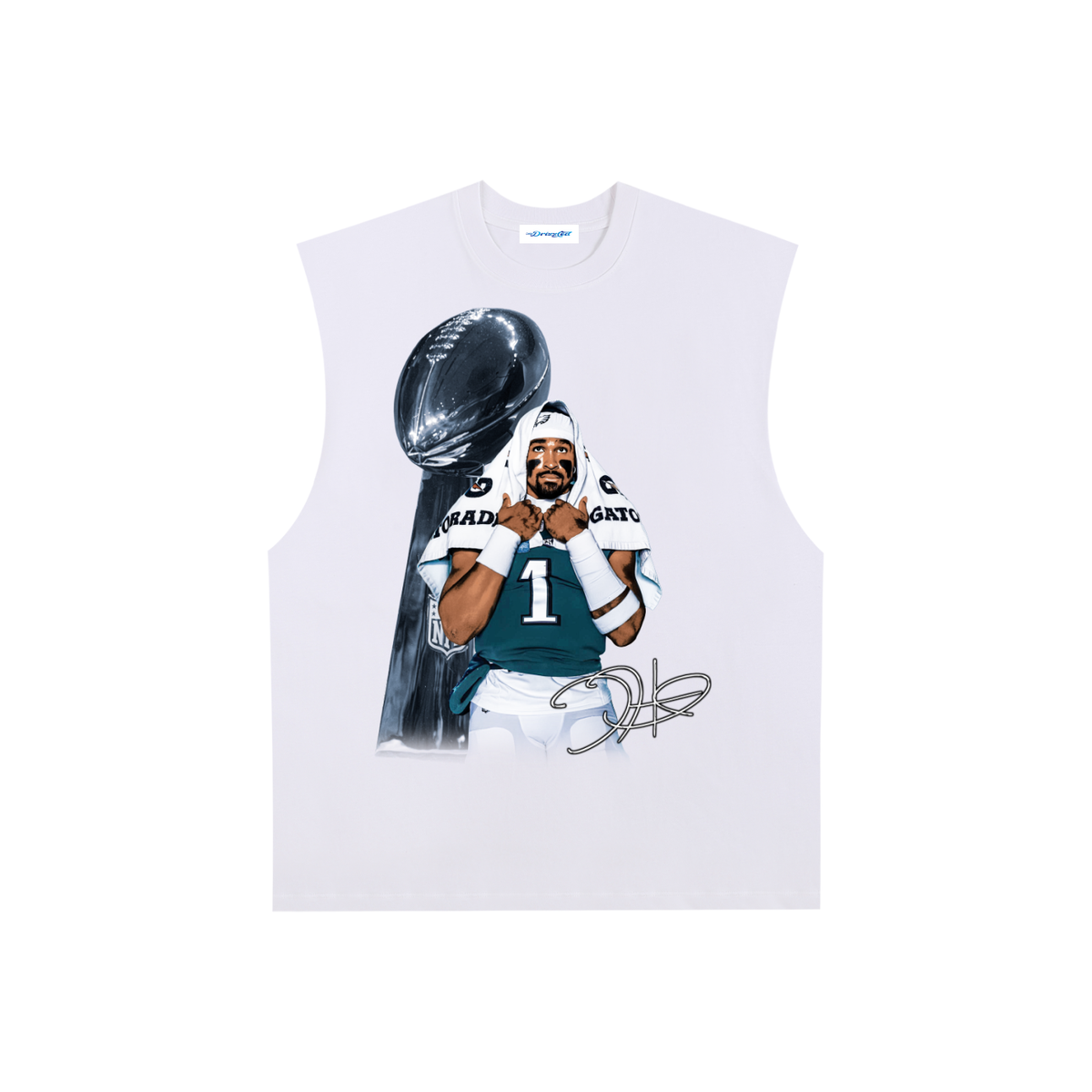 Raw Edge Cotton Tank Top