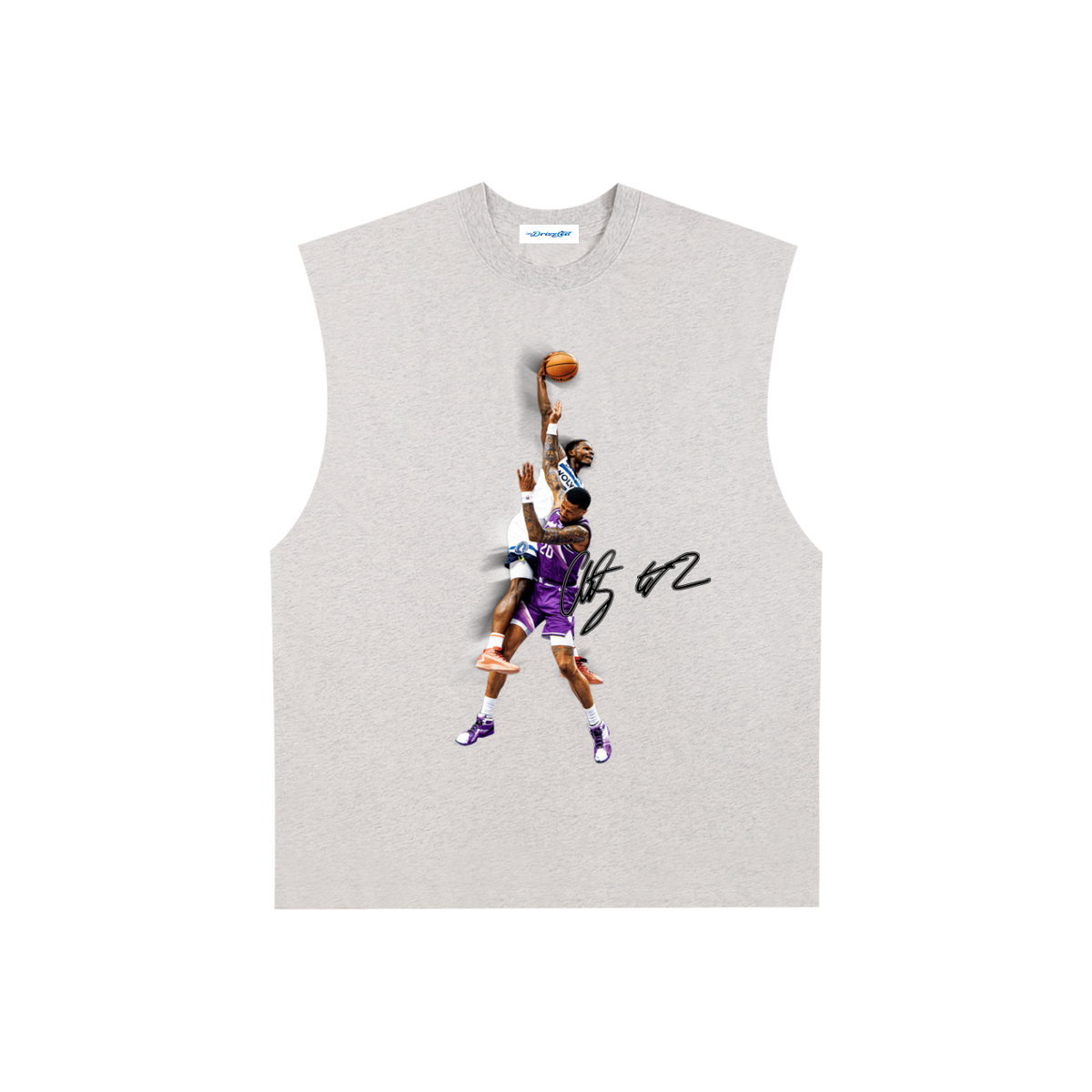 Raw Edge Cotton Tank Top