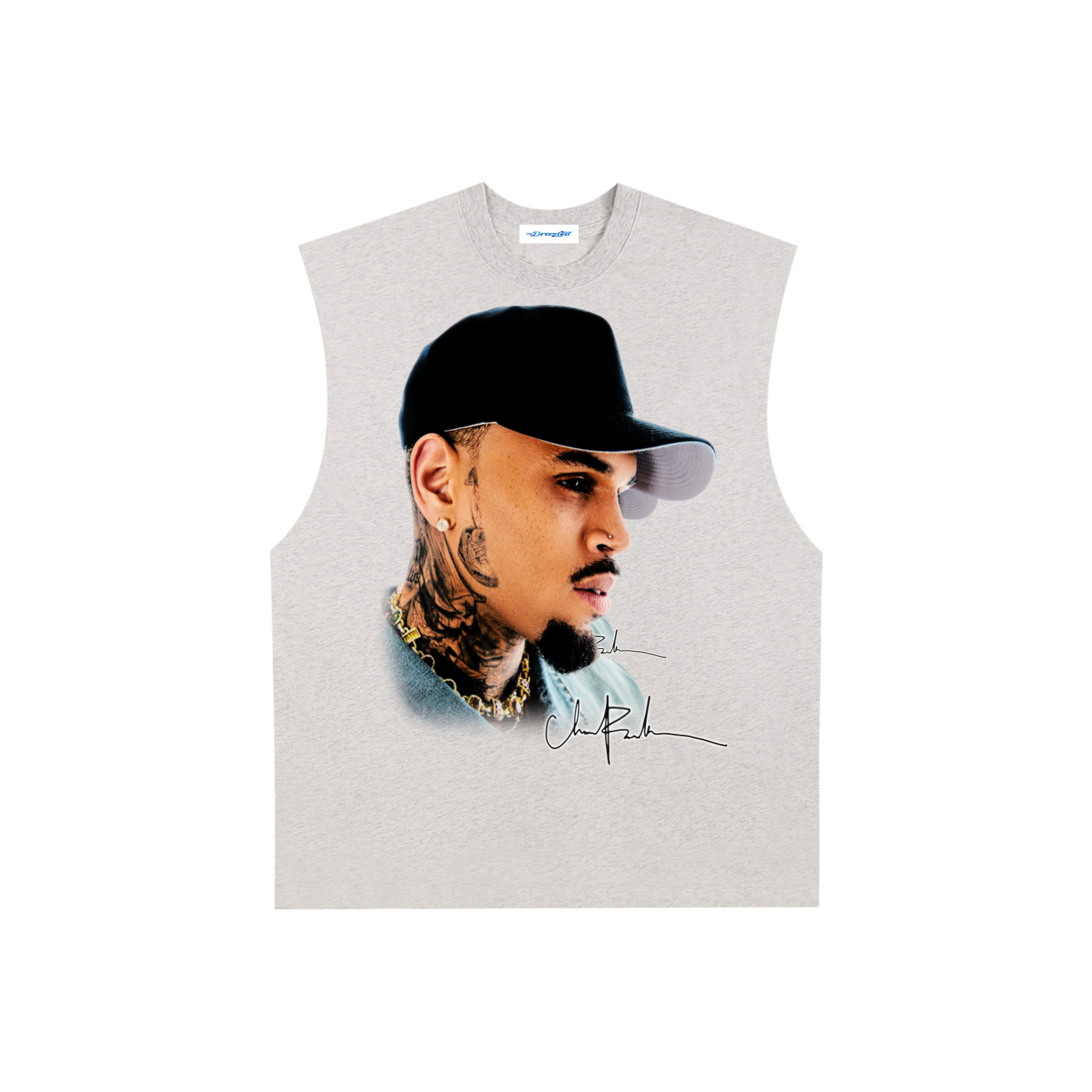 Raw Edge Cotton Tank Top
