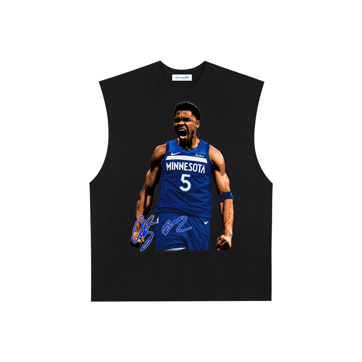 Raw Edge Cotton Tank Top