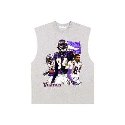 Raw Edge Cotton Tank Top