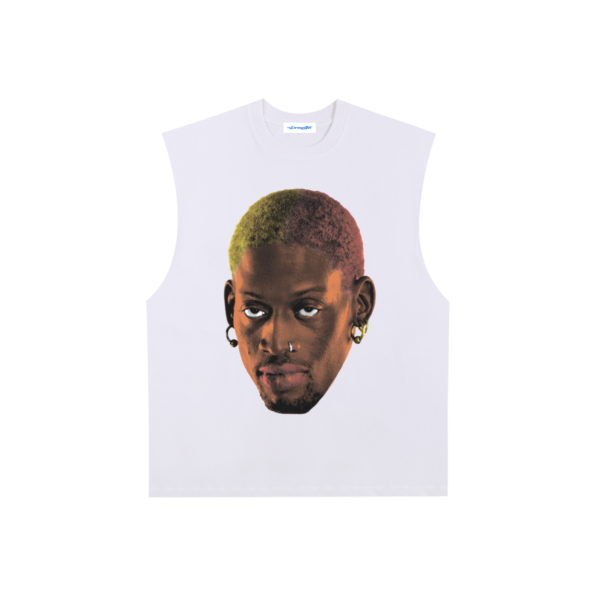 Raw Edge Cotton Tank Top