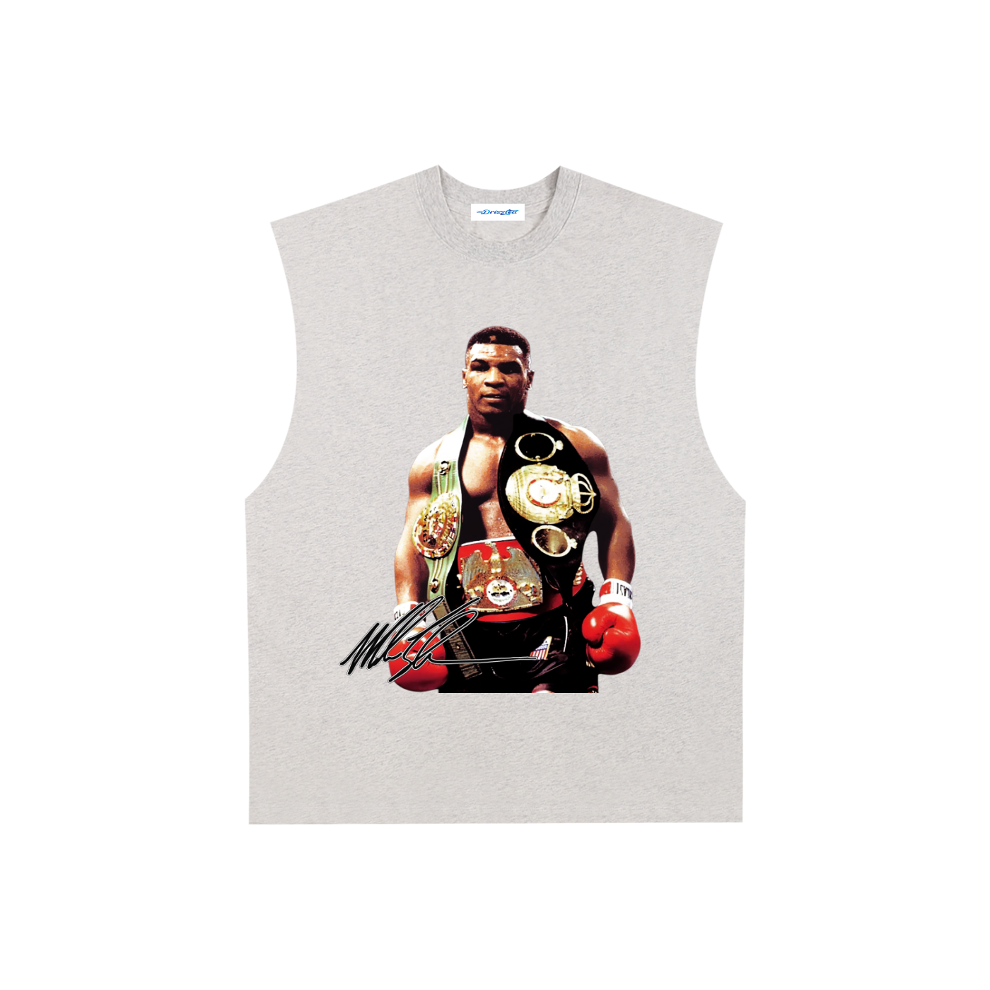 Raw Edge Cotton Tank Top - Mike Tyson Tank top