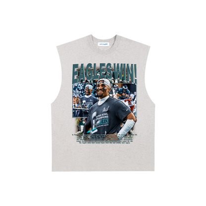 Raw Edge Cotton Tank Top